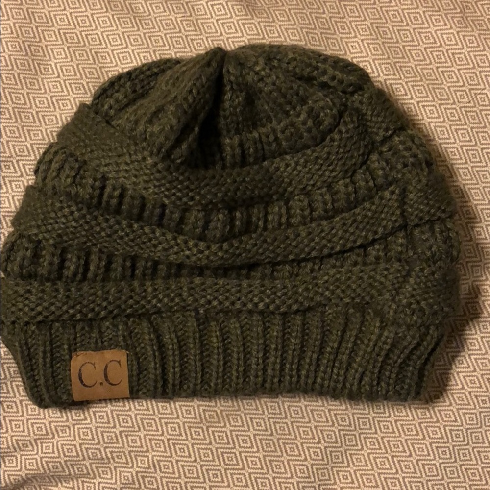 C.C Beanie - Deep Olive Green